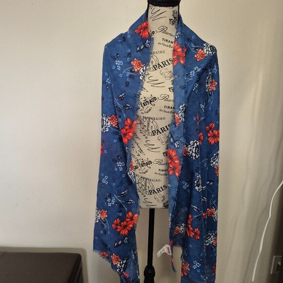 3/$25 Floral Wrap / Scarf - Picture 3 of 10